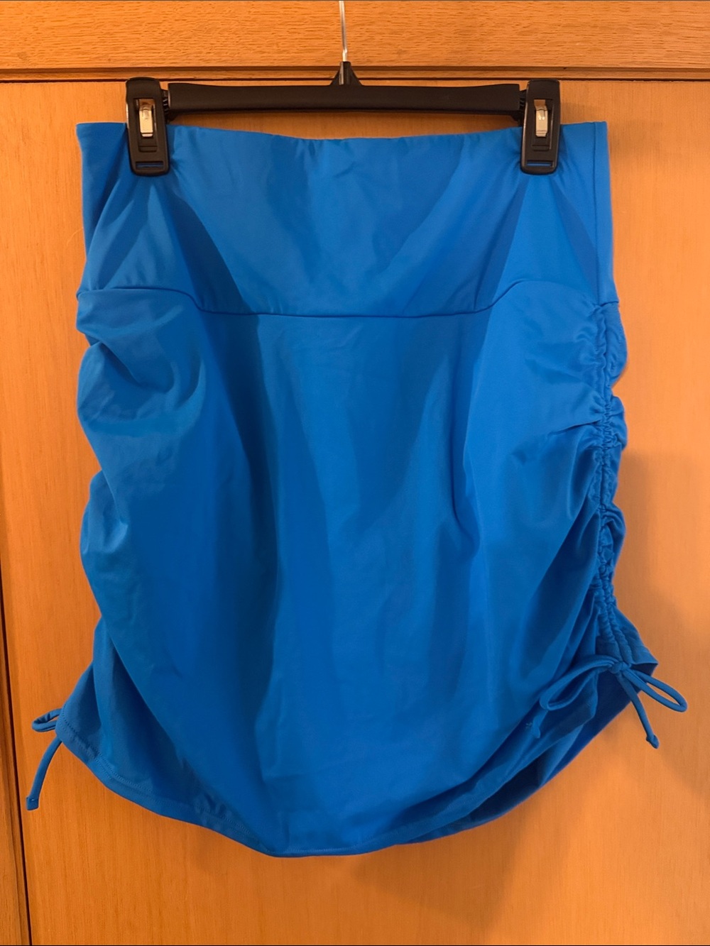 Swimsuits for All Women’s Ruched Swim Skort Skirt New Blue Size 18